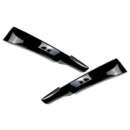 Front Bumper Lip Corner Splitters For BMW E90 E91 LCI M-Tech 2009-13 Gloss Black