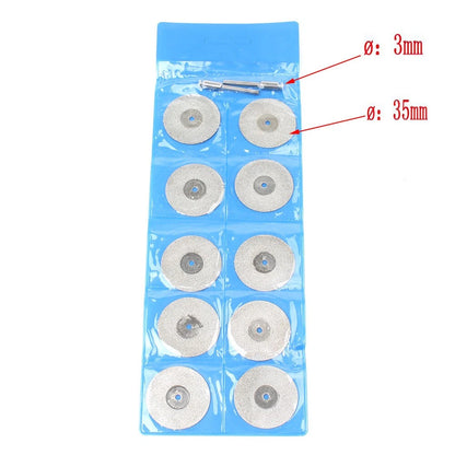 Diamond Cutting Wheel Disk Blades for Dremel Rotary Tool 35mm Cut Off Disk 10PCs