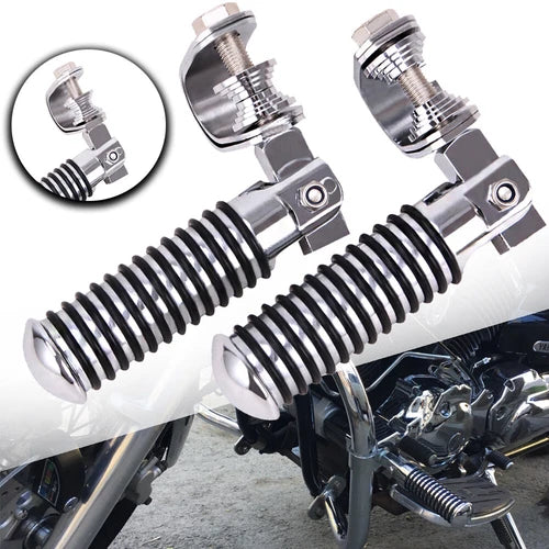 Motorcycle 1"~1-1/4" Highway Engine Guard Crash Bar Foot Pegs For Harley Touring