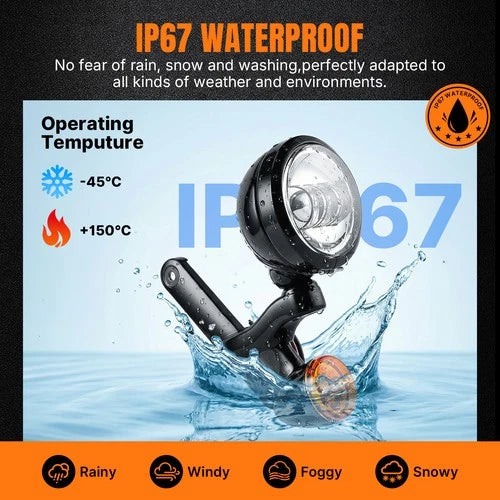 4.5" LED Auxiliary Spotlight Passing Light For Harley Electra Glide FL 1997-2016