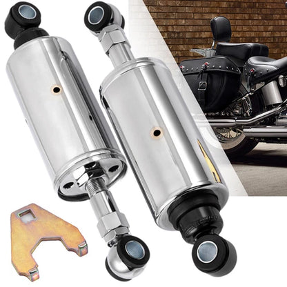 Chrome Adjustable Shocks Absorbers For 1989-99 Harley Softail & Heritage Softail