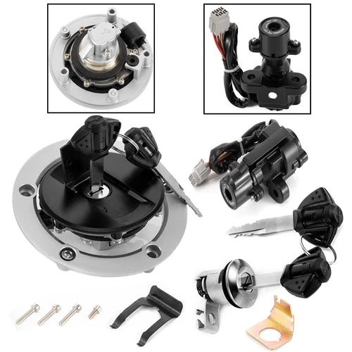 For 2005-2018 Suzuki GSXR1000 600 750 Ignition Switch Fuel Gas Cap Lock Set