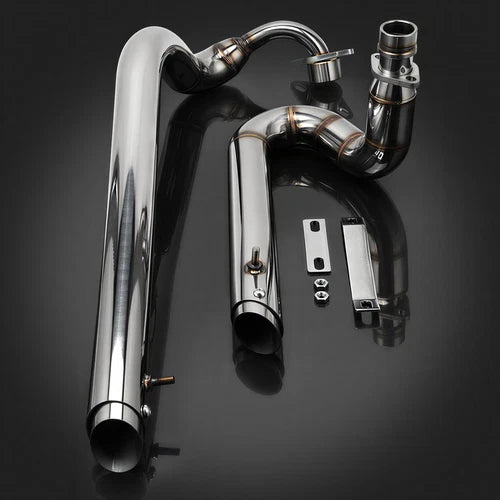 Shortshots Staggered Exhaust Pipes For Yamaha V star 650 400 XVS650 Dragstar 650