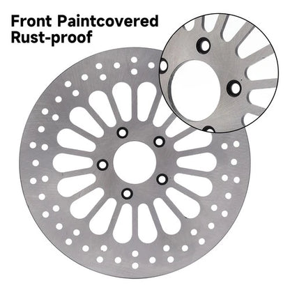 2PCS 11.8" Front Brake Rotor for Harley Touring Street Glide FLHX Road King FLHR