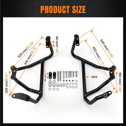 Highway Engine Guard Crash Bars Fit For Honda GoldWing GL1800 F6B Bagger 2018-24
