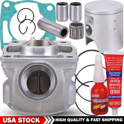 85cc Cylinder Piston Gasket Top End For Yamaha YZ85 YZ80 4ES-11631-01-A0 47.5mm