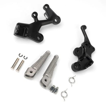 Front Driver FootPegs Bracket Kit Fit For Kawasaki Kawasaki Ninja 400 2018-2024