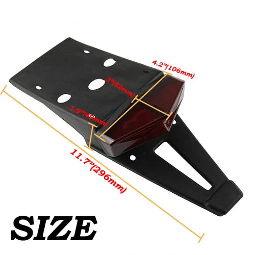 Universal Dirt Enduro Bike Rear LED Fender Brake Tail Light Turn Signal Off-road