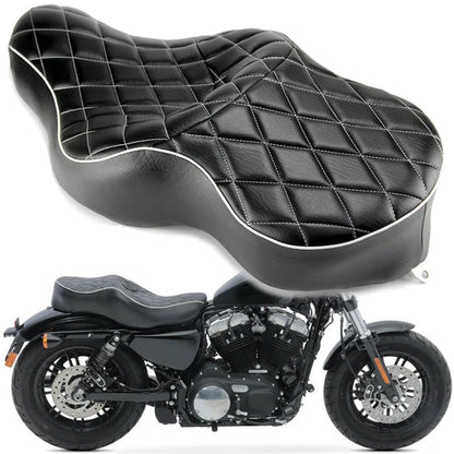 Driver Rider Passenger Seat Two-Up for Harley Sportster Iron XL 883 1200 48 72