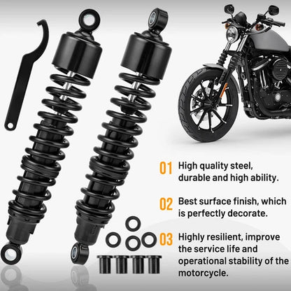 15" Adjustable Rear Shocks Absorber For Harley Road King FLHR Electra Glide FLHT