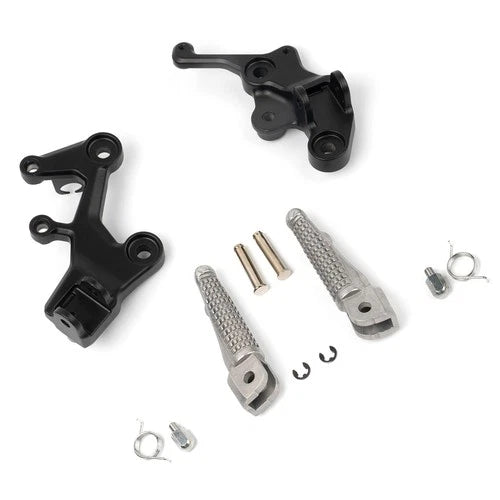 Front Driver FootPegs Bracket Kit Fit For Kawasaki Kawasaki Ninja 400 2018-2024