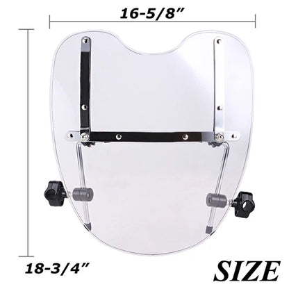 Clear Windshield For Honda Magna Shadow 600 750 1100 Spirit Sabre VT C2 19"x17"