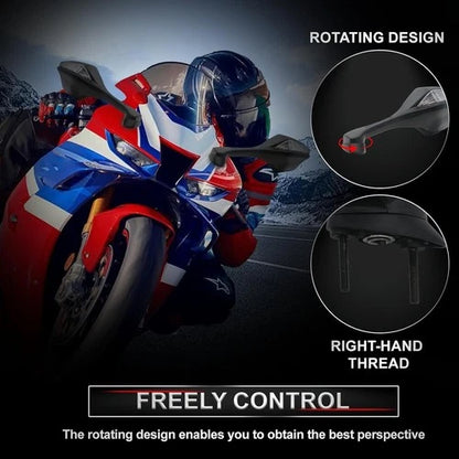 Rear-View Side Mirrors w LED Turn Signal Light Fit For Honda CBR1000RR 2017-2025