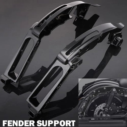 Gloss Black Fender Support Kit Fit For Harley Touring CVO Street Glide 2014-2024
