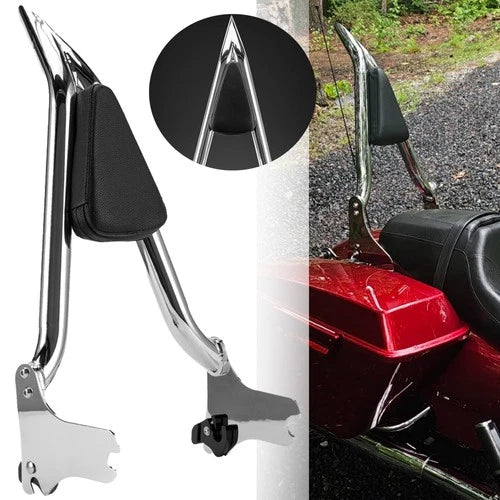 22" Detachable Passenger Backrest Sissy Bar For Harley Road Electra Glide 97-08