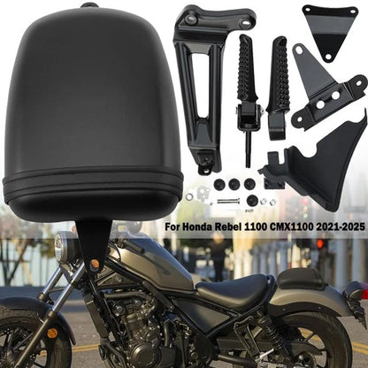 Black Passenger Seat & Footpegs Bracket Fit For Honda Rebel 1100 CMX1100 2021-26