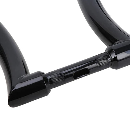 12" Rise 2" Ape Hanger Handlebar Black For Harley Softail Slim Sportster XL Dyna
