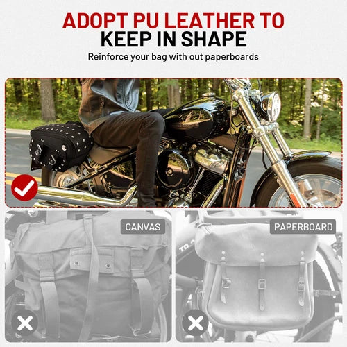 Motorcycle Saddlebags Side Luggage Saddle Bags For Honda Harley Suzuki Yamaha