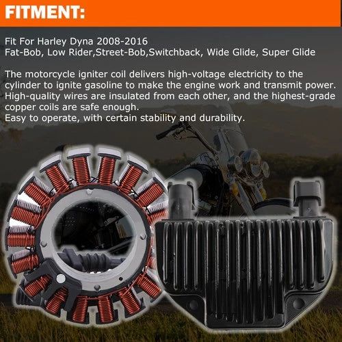 Stator and Regulator Rectifier for For Harley Dyna 2008-2012 2013 2014 2015 2016