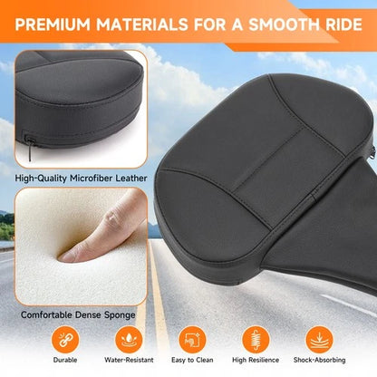 Front Driver & Rider Backrest Pad For Harley Touring Street Road Glide 2009-2025