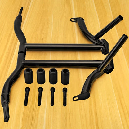 Rear Saddlebag Support Guards Rails For Harley Touring Models FLH FLT 2009-2025