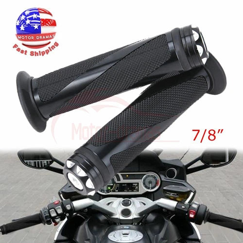 For Suzuki Hayabusa GSX1300R 7/8" Motorcycle Hand Grips Handle Bar Rubber Gel