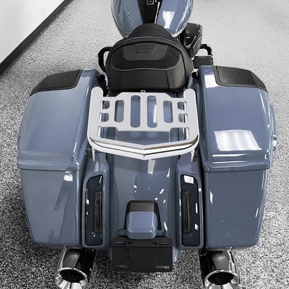 2009-25 Detachable Two Up Luggage Rack For Harley Touring Street Road King Glide