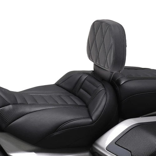 Driver Rider Backrest Adjustable Pad For Harley Touring Street Road Glide 09-25