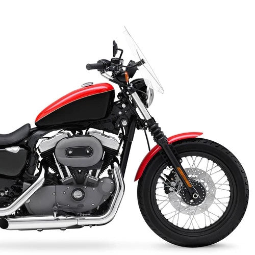 15.5" x 15.35" Clear Universal Motorcycle Windshield Fit For 7/8'' 1'' Handlebar