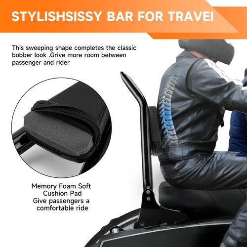 22'' Backrest Sissy Bar w/Pad For Harley Road King Electra Sreet Glide 1997-2008
