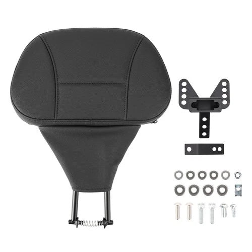 Plug-In Driver Rider Backrest Pad For Harley Touring Road Street Glide 1988-2008