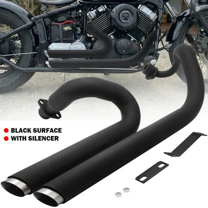 Black Exhaust Pipe Systems Fit for Yamaha V star 650 XVS650 Dragstar 650 XVS400