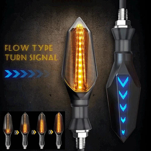 4 Pack Motorcycle Turn Signals Blinker Light Amber Universal For Suzuki Kawasaki