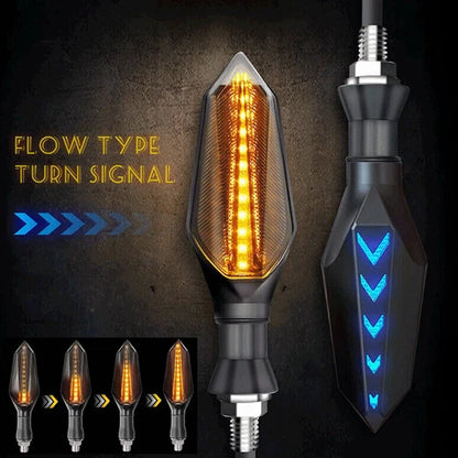 4 Pack Motorcycle Turn Signals Blinker Light Amber Universal For Suzuki Kawasaki
