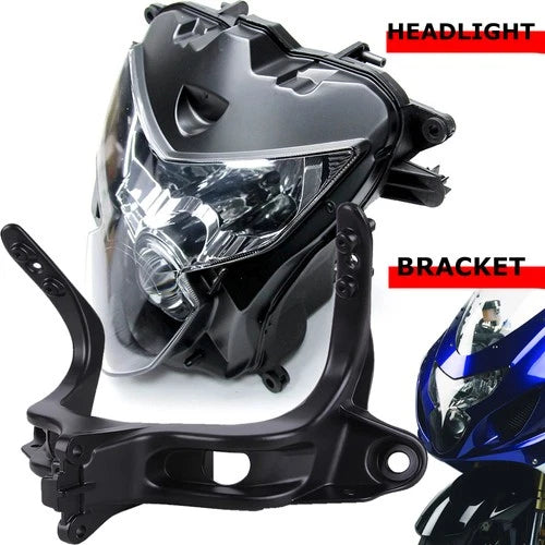 For 2004-2005 Suzuki GSXR600 GSXR750 Headlight Assembly w/ Fairing Stay Bracket