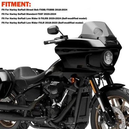 Front Headlight Fairing Windshield w/ Bracket For Harley Low Rider ST 2018-2025