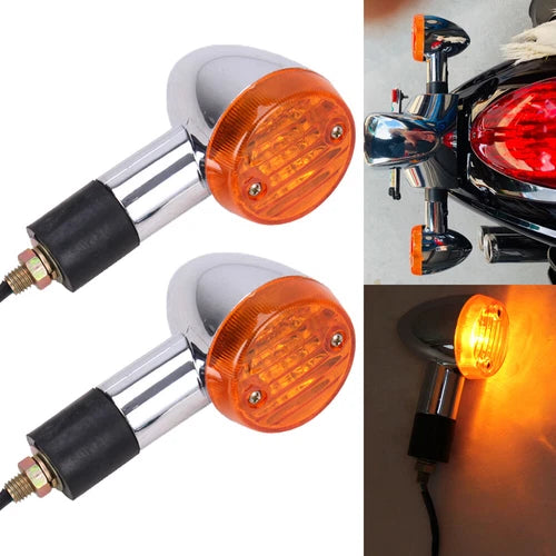 For Kawasaki Vulcan VN 1500 1600 1700 2000 800 900 4PCS Turn Signal Lights Amber