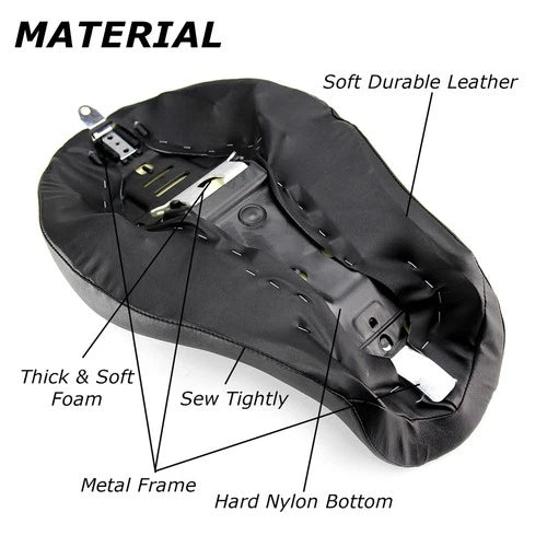 Driver & Rider Solo Seat For Harley Sportster Custom XL 1200 883 72 48 2004-2015