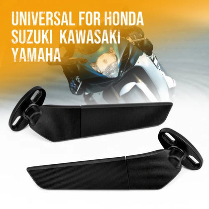 Adjustable Rearview Wind Wing Side Mirrors For Aprilia RS660 RSV4 Ducati Yamaha