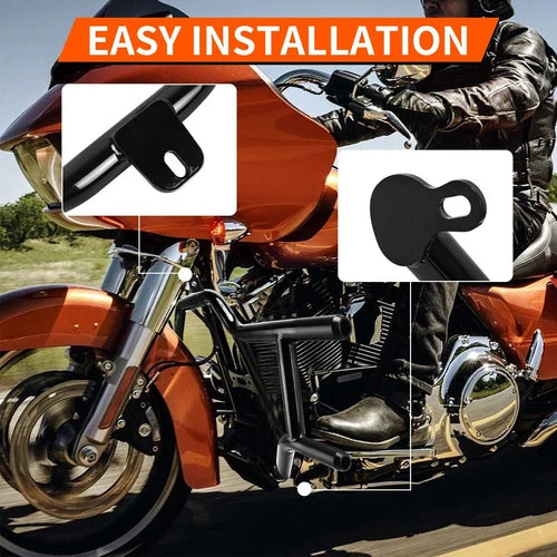 Front Highway Engine Guard Crash Bar For Harley Electra Road Glide King 2009-Up