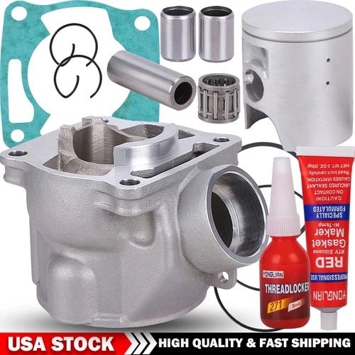 85cc Cylinder Piston Gasket Top End For Yamaha YZ85 YZ80 4ES-11631-01-A0 47.5mm