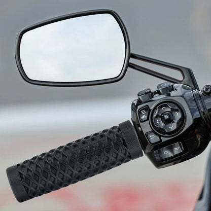 Motorcycle Black Rubber 1'' Handle Bar Hand Grips For Harley Dyna FXD FLHT XL883