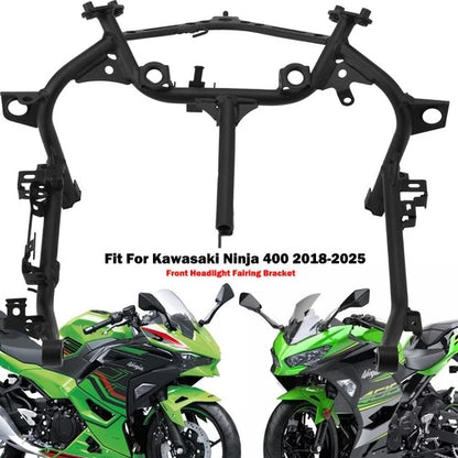 Front Headlight Lamp + Stay Fairing Bracket Fit For Kawasaki Ninja 400 2018-2025