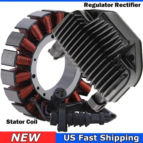 Stator & Regulator Rectifier for 2008-2016 Harley Dyna 3-PHASE 30017-08 74631-08