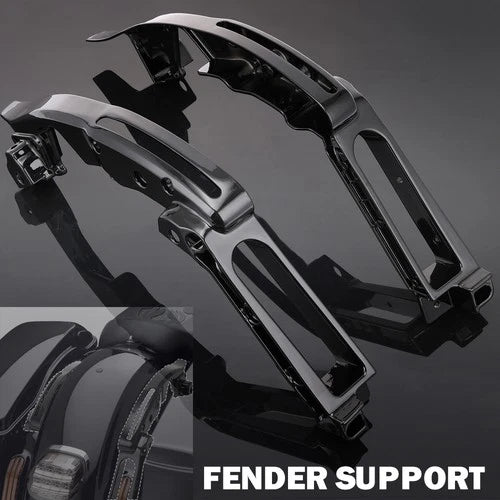 Gloss Black Fender Support Kit Fit For Harley Touring CVO Street Glide 2014-2024