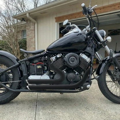 For Yamaha V Star 650 XVS650 Shortshots Staggered Exhaust Pipes Dragstar 650 400