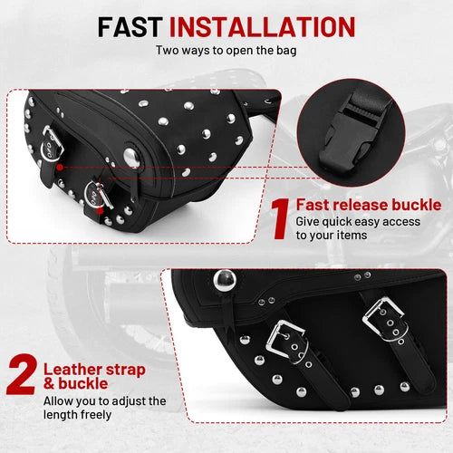 Motorcycle Saddlebags Side Luggage Saddle Bags For Honda Harley Suzuki Yamaha
