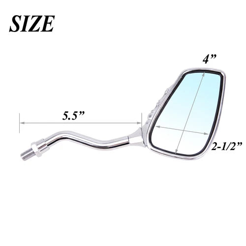 For Harley Honda Kawasaki Yamaha Universal Motorcycle Skull Hand Rearview Mirror
