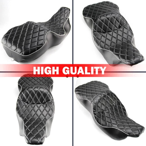Two-up Passenger Rider Seat For Harley Electra Glide Ultra Classic FLH 1997-2007