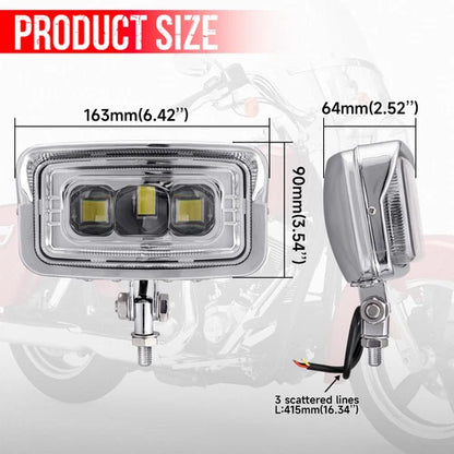 6.42" Motorcycle LED Headlight Lamp For Harley Softail Chopper Bobber Cafe Racer